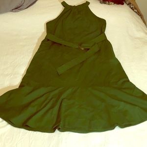 LAST CHANCE Green Merona dress with POCKETS!